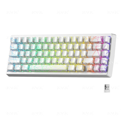XVX M67 JadeStone Mechanical Keyboard, Plus X11 Tri-Mode Mouse, Bundle